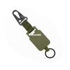 Tactical Retractable Steel Wire Keychain Work ID Badge Holder Key Clash Hook Carabiner Hanging Belt Clip Travel Hiking Backpack