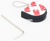 D-shaped Mini Anti Theft Pull Box Plus Adjustable Lasso Loop End by Metallic Lock Allen Key