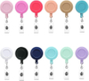 OEM 32mm 360 Rotation Retractable Keychain Badge Holder Round ABS Retractable Badge Reel Alligator Clip with PVC Strap