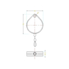 Hot Sale Pull Box With Loop End Loss Prevention Recoiler Retail Security Device 