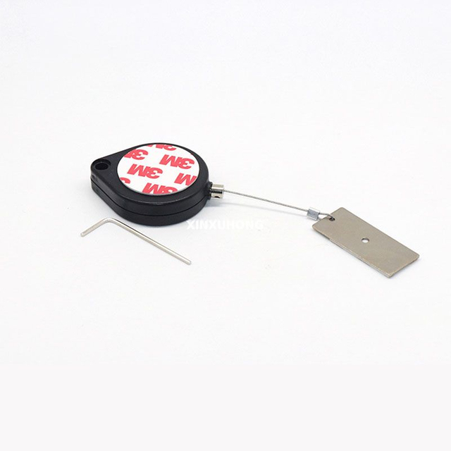 ABS Plastic Retractable Security Tether Anti Theft Pull Box Recoiler with Heart Shape