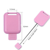 Square Retractable Badge Reel Multi-Function Cards Holder Id Cards Holder Nurse Badge Reel Clip Customized Carabiner Clip