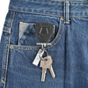 Heavy Duty Retractable Keychain Retractable Lanyard Retractable Keyring with 27.6” Steel Cord ID Badge Holder with Key Chain for Office School Outdoor