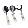 Retracted Badge Reels with Carabiner Keychain Belt Clip