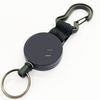 Custom Outdoor Mountaineering Telescopic Retractable Carabiner Badge Holder for Double-Sided Flat Key Chain Badge Reel