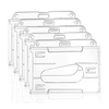 Factory Wholesale PVC PS Clear Transparent Double Hard Case ID Cards Name Badge Holder Customized