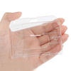 Factory Wholesale PVC PS Clear Transparent Double Hard Case ID Cards Name Badge Holder Customized