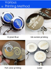 3.5cm Pink Rotatable Plastic Retractable Badge Reels Sublimation Badge Reel Blank Retractable Keychain Badge Holder