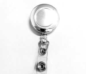 Retracted Badge Reels with Carabiner Keychain Belt Clip