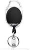 ​Factory Wholesale Keychain Reel Oval Retractable ID Card Badge Holder Reel with Belt Clip and Key