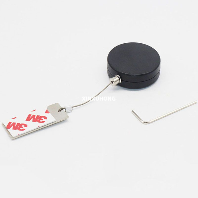Mini Round Retractable Security Tether Durable for Jewelry Watch Cell Phone Security Display