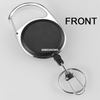 100cm Ruler Badge Reels The Front and Back are Designed in Metric and Imperial Systems Mini Retractable Anti-Lost Metal Telescopic Design 