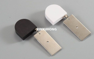 D-shaped Micro Retractable Anti Theft Pull Box Plus Rectangular Adhesive ABS Plate