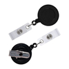 OEM 32mm 360 Rotation Retractable Keychain Badge Holder Round ABS Retractable Badge Reel Alligator Clip with PVC Strap
