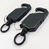 Anti-Theft 100Cm Retractable Keychain Easy-to-Pull Nylon Rope Keyholder Heavy Duty Metal String for Women with Clip Hook Telescoping