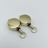  Retro Keychain for Office School Supplies Reel Clip Anti-Lost Retractable ID Lanyard Organizer Belt Clip ID Card Holder