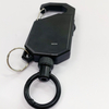 Anti-Theft 100Cm Retractable Keychain Easy-to-Pull Nylon Rope Keyholder Heavy Duty Metal String for Women with Clip Hook Telescoping