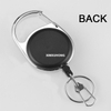 100cm Ruler Badge Reels The Front and Back are Designed in Metric and Imperial Systems Mini Retractable Anti-Lost Metal Telescopic Design 