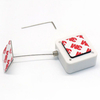 Square ABS Retractable Anti Theft Pull Box Recoiler with Stainless Steel Wire Cable