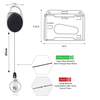 Factory Wholesale PVC PS Clear Transparent Double Hard Case ID Cards Name Badge Holder Customized