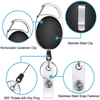 ​Factory Wholesale Keychain Reel Oval Retractable ID Card Badge Holder Reel with Belt Clip and Key