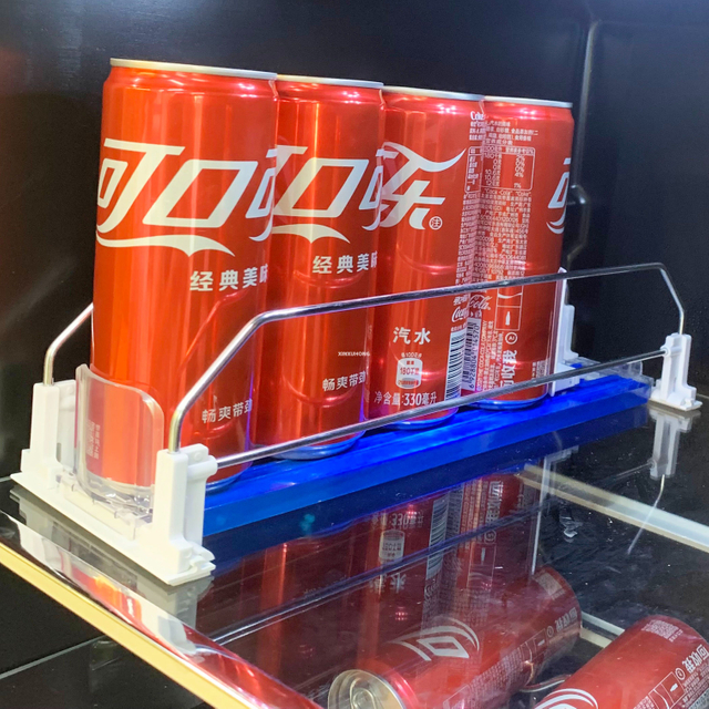 64mm Convenience Store Deceleration Beverage Push Rack Slow-Motion beverage Pusher Shelf