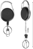 100cm Ruler Badge Reels The Front and Back are Designed in Metric and Imperial Systems Mini Retractable Anti-Lost Metal Telescopic Design 