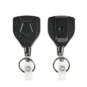 Heavy Duty Retractable Keychain Retractable Lanyard Retractable Keyring with 27.6” Steel Cord ID Badge Holder with Key Chain for Office School Outdoor