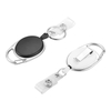 ​Factory Wholesale Keychain Reel Oval Retractable ID Card Badge Holder Reel with Belt Clip and Key