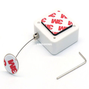 Square ABS Retractable Anti Theft Pull Box Recoiler with Stainless Steel Wire Cable