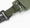 Tactical Retractable Steel Wire Keychain Work ID Badge Holder Key Clash Hook Carabiner Hanging Belt Clip Travel Hiking Backpack
