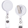 OEM 32mm 360 Rotation Retractable Keychain Badge Holder Round ABS Retractable Badge Reel Alligator Clip with PVC Strap