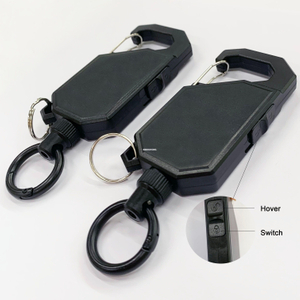 Anti-Theft 100Cm Retractable Keychain Easy-to-Pull Nylon Rope Keyholder Heavy Duty Metal String for Women with Clip Hook Telescoping