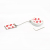 Heart-shaped Retractable Anti Theft Pull Box Loss Prevention Recoiler With Metal Plate End