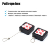 Square ABS Retractable Anti Theft Pull Box Recoiler with Stainless Steel Wire Cable