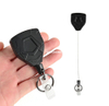 Heavy Duty Retractable Keychain Retractable Lanyard Retractable Keyring with 27.6” Steel Cord ID Badge Holder with Key Chain for Office School Outdoor