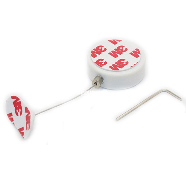 Factory Wholesale White Round ABS Anti Theft Pull Box with Retractable Steel