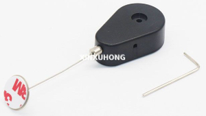 Anti Theft Recoiler Retractable Security Display Pull Box With Tether Cable For Universal Display