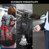 P-051 Anti-theft Heavy duty 5CM Easy-to-pull Buckle Rope Elastic Keychain Retractable Key Ring Anti Lost Ski Pass Id Card