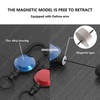 M-034 Outdoor Retractable Metal Keychain Heavy Dudy Strong Magnetic Attraction Fishing Hiking Camping Carabiner Badge Reel