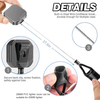 XXH-Custom Logo Portable Retractable Metal Lighter Holder Clip Square Alloy KeyChain Lighter Leash Smoking Accessories