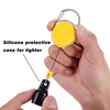 XXH-P098 Retractable Badge Reel Clipper Lighter Holder Customized Logo Premium Lighter Simplicity Leash Lighter Sleeve