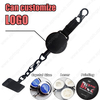 XXH-P058 45MM Heavy Badge Reel Retractable Phone Holder with S Shaped Carabiner And Phone Case Gasket for Outdoor Anti-loss