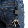 P-025 4CM Multitool Carabiner Key Holder Heavy Duty Retractable Badge Holder Reel with 25 in Steel Cable