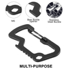 P-036 4CM Retractable keychain multi-tool carabiner heavy duty badge reel with steel cable clasp outdoor climbing hanging for your phone
