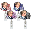 Scrub Life Glitter Nurse Badge Holder Medical Series Nursing Student Acrylic Badge Reel Nurse Gifts Items