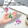 New Acrylic Colorful Sea Turtle Marine Animal ID Card Holder Retractable Badge Roll Holder with 360° Rotating Back Clip