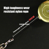 M-030 Metal Badge Reel KeyChain Retractable Badge Holder Fly Fishing Zinger Retractor for Anglers Vest Pack Tool Gear