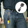XXH-Custom Logo Portable Retractable Metal Lighter Holder Clip Square Alloy KeyChain Lighter Leash Smoking Accessories