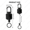 XXH-P099 New Square Plastic Strong Magnetic Badge Reel Heavy Duty Alloy Carabiner Retractable Keychain with Key Ring Wholesale